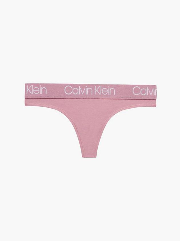 Calvin Klein USA Body Womens Thong Pink 6983024-YJ